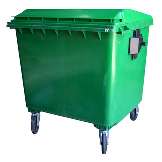 Imagen de Contenedor de Residuos Verde 4 Ruedas 1100 litros  