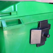 Contenedor de Residuos Verde 4 Ruedas 1100 litros  