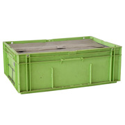 Caja Plástica Usada Galia Odette Verde 39 litros Cerrada con Molde 40 x 60 x 21,4 cm 