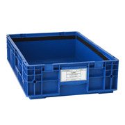 Caja Plástica Azul Cerrada Usada 40 x 60 x 14,7 cm VDA RL-KLT 6147 