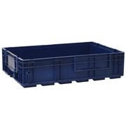 Caja Plástica Azul Cerrada Usada 40 x 60 x 14,7 cm VDA R-KLT
