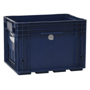 Caja Plástica Azul Cerrada Usada 40 x 30 x 28 cm VDA R-KLT