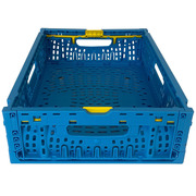 Caja Plástica Azul Plegable Apilable 30 x 40 x 11,4 cm Ref.PLS 4310 AZ